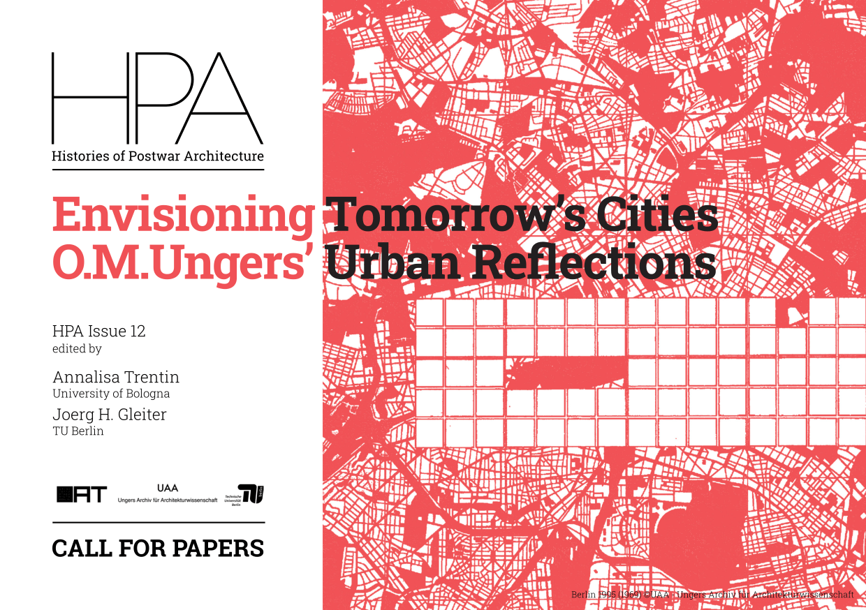 Call for Paper - Cover Envisioning Tomorrow’s Cities O.M.Ungers’ Urban Reflections